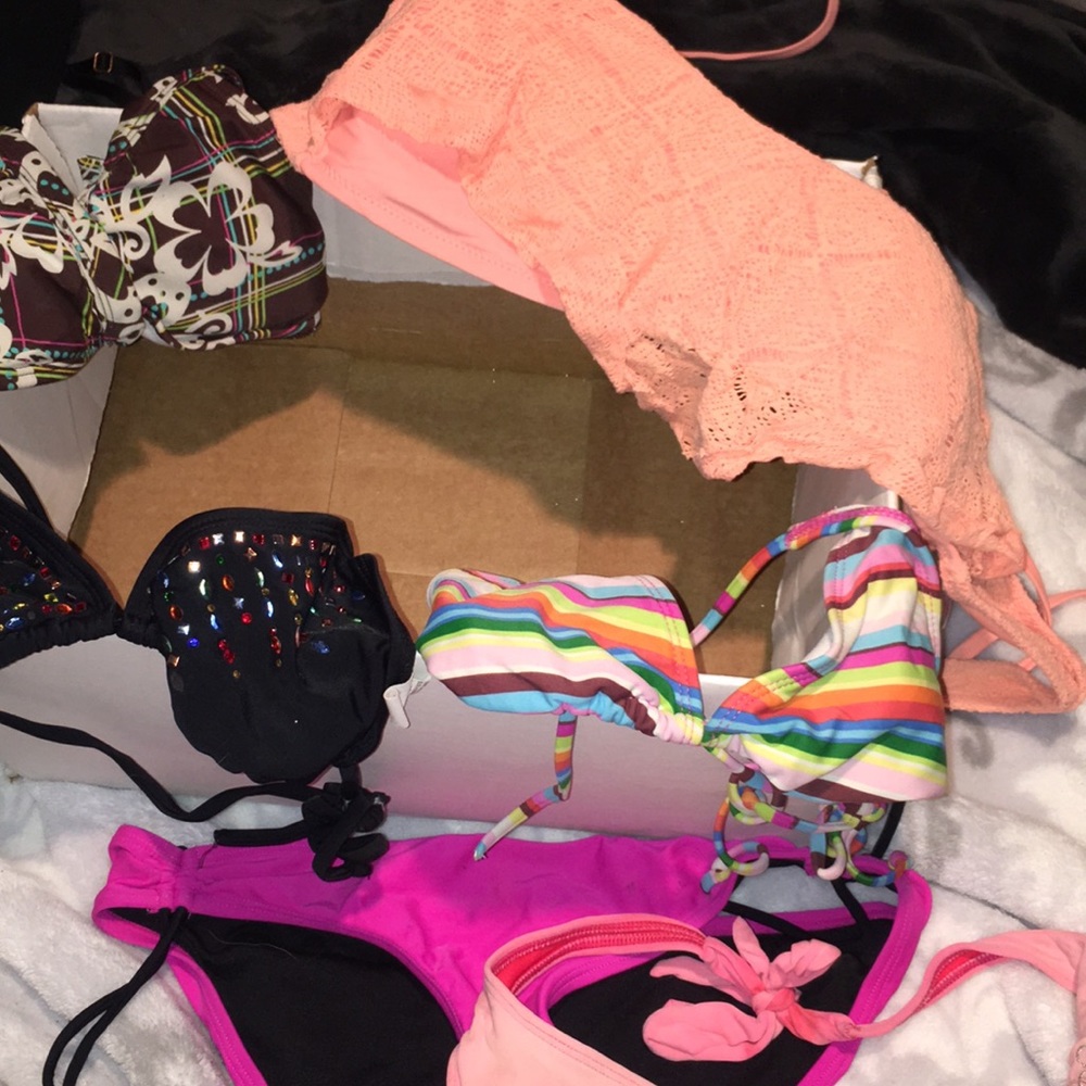 box of swimsuits